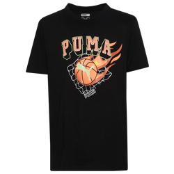 Boys' Grade School - PUMA GITD Fireball Graphic T-Shirt - Black/Orange