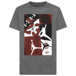 Dark Grey Heather/Red