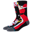 Stance Off With Their Heads Crew Socks - Adult Black/White/Red