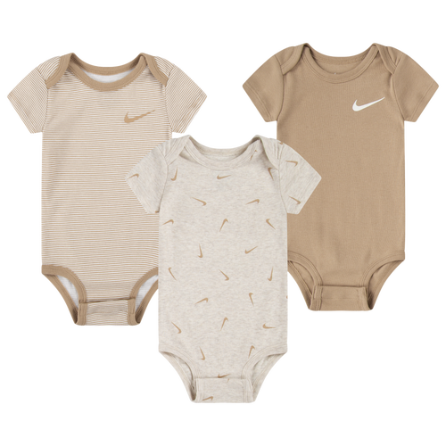 Boys Infant Nike 3 Pack Onesies - Boys' Infant Ivory Heather