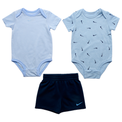 Boys' Infant - Nike 3 Piece Swooshfetti Onesie Shorts Set - Midnight Navy