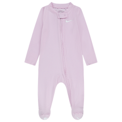 Girls' Infant - Nike Ribbed Viscose Footed Coveralls - Pink Foam