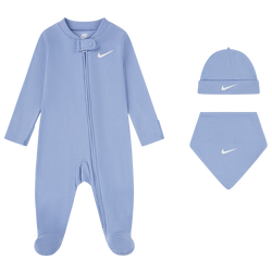 Boys' Infant - Nike 3 Piece Coveralls Bib Hat Set - Cobalt Bliss