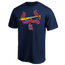 Fanatics Rockies Logo Lockup T-Shirt - Men's Navy/Navy