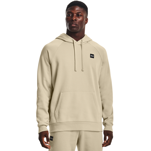 

Under Armour Mens Under Armour Rival Fleece LC Logo Hoodie - Mens Khaki Base/Onyx White Size L