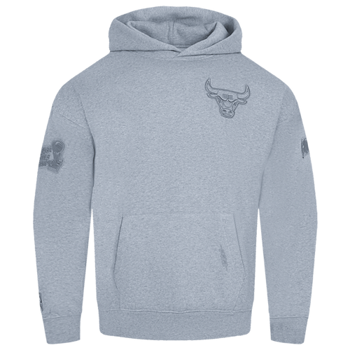 Pro Standard Bulls Logo Hoodie - Pro Standard Dark Heather Gray