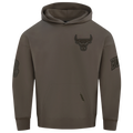 Pro Standard Bulls Logo Hoodie - Pro Standard Dark Taupe