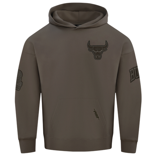 Pro Standard Bulls Logo Hoodie - Pro Standard Dark Taupe