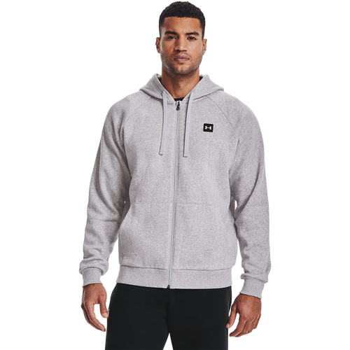

Under Armour Mens Under Armour Rival Fleece LC Logo Full-Zip Hoodie - Mens Mod Gray Heather/Onyx White Size XL