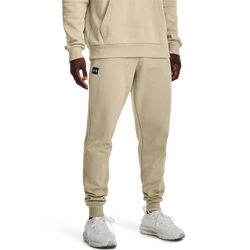 Men's - Under Armour Rival Fleece Joggers - Khaki Base/Onyx White