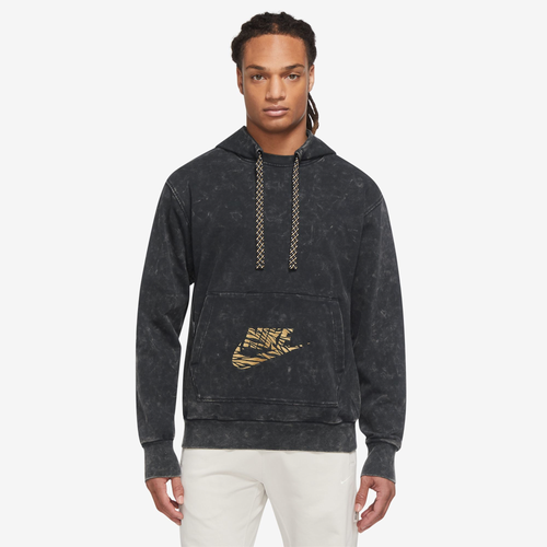 

Nike Mens Nike Standard Issue Hoodie - Mens Black/Grey Size M