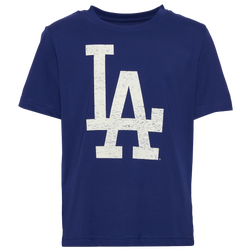 Boys' Grade School - New Era MLB Logo T-Shirt - Blue