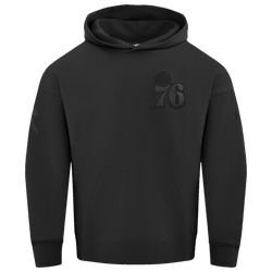 Men's - Pro Standard 76ERS NEUTRAL DROP SHOULDER FLC PO HOODIE - Black