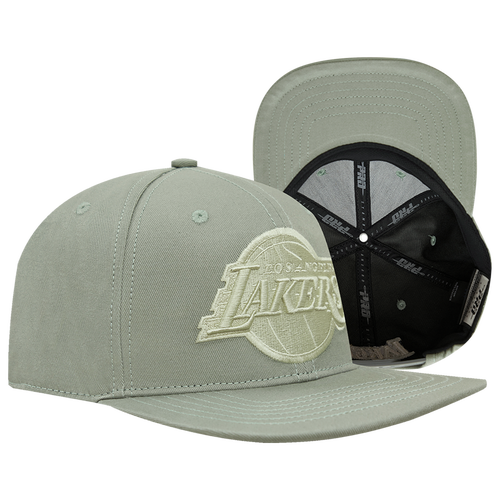 Shop Pro Standard Mens Los Angeles Lakers  Lakers Wool Logo Snapback Hat In Khaki/khaki
