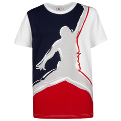 Boys' Grade School - Jordan Painted Jumpman T-Shirt - Blue/Red