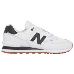 Men's - New Balance 574 - White/Black/Wheat