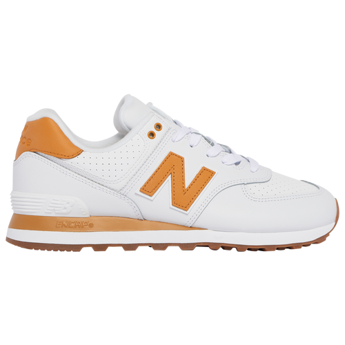 

New Balance Mens New Balance 574 - Mens Running Shoes Orange/White/Wheat Size 10.0