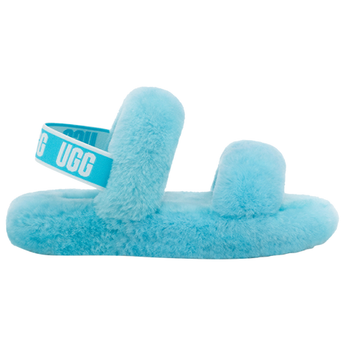 

UGG Girls UGG Oh Yeah Slides - Girls' Grade School Shoes Oasis Blue/Oasis Blue Size 6.0