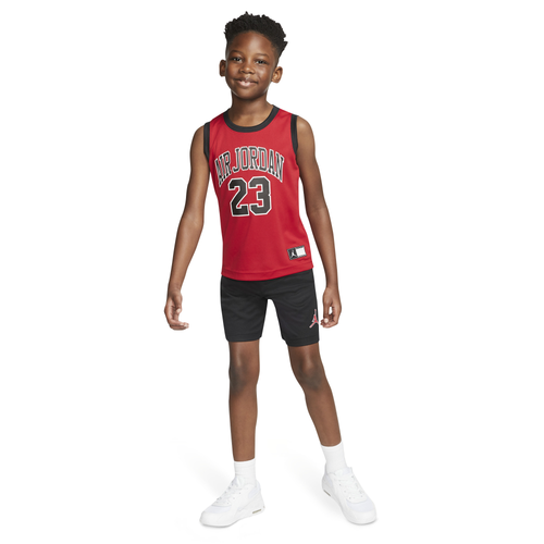 

Boys Preschool Jordan Jordan Muscle Shirt Set - Boys' Preschool Black/Red Size 6