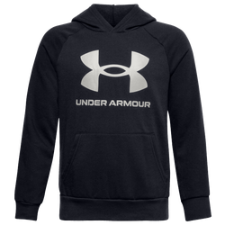 Boys' Grade School - Under Armour Rival Fleece PO Hoodie - Black/Onyx/White