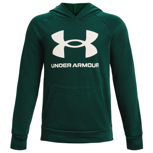 

Boys Under Armour Under Armour Rival Fleece PO Hoodie - Boys' Grade School Intensity/Onyx White Size XS