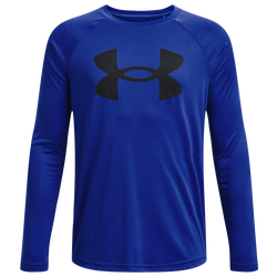 Boys' Grade School - Under Armour Tech Big Logo L/S T-Shirt - Royal/Black