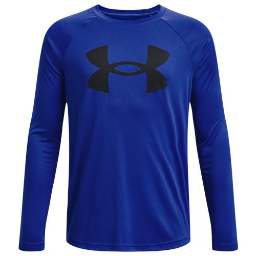 

Boys Under Armour Under Armour Tech Big Logo L/S T-Shirt - Boys' Grade School Royal/Black Size XL