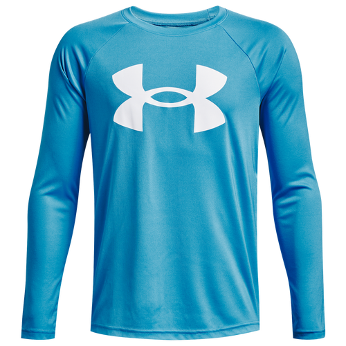 

Boys Under Armour Under Armour Tech Big Logo L/S T-Shirt - Boys' Grade School Blue Size L
