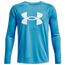 Under Armour Tech Big Logo L/S T-Shirt - Boys' Grade School Blue