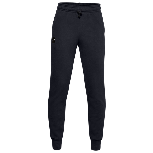 

Boys Under Armour Under Armour Rival Fleece Logo Joggers - Boys' Grade School Black/Onyx White Size M