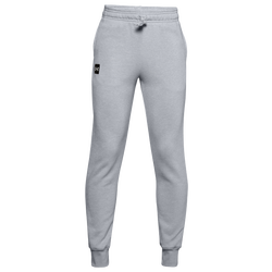 Boys' Grade School - Under Armour Rival Fleece Logo Joggers - Mod Grey/Light Heather/Onyx White