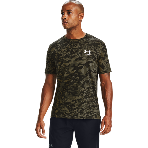 Under Armour Mens  Abc Camo Short Sleeve T-shirt In Black/white