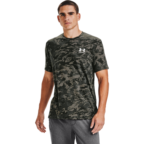 Shop Under Armour Mens  Abc Camo Short Sleeve T-shirt In Baroque Green/white