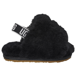 Girls' Infant - UGG Fluff Yeah Slides - Black