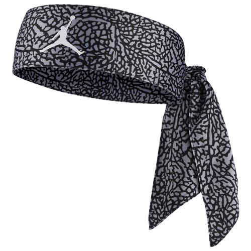 

Jordan Jordan Dri-Fit Jumpman Printed Head Tie - Adult Wolf Gray/Black/White Size One Size