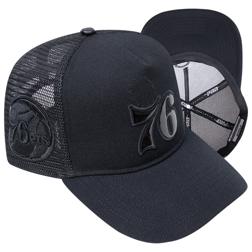 

Pro Standard Mens Pro Standard 76ers Black Out Classic Trucker - Mens Black/Black Size One Size