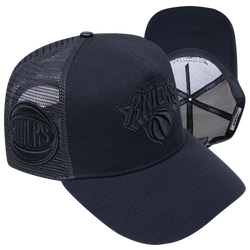 Men's - Pro Standard Knicks Black Out Classic Trucker - Black/Black