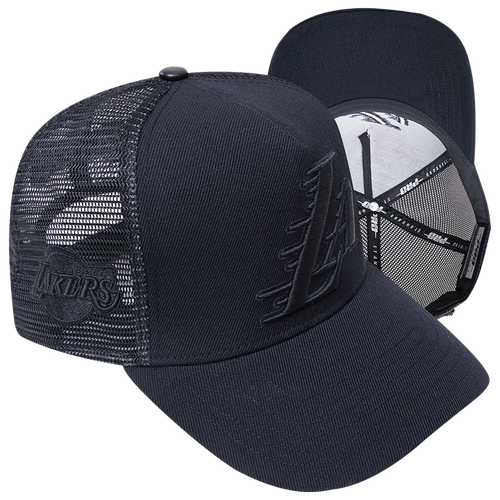  - Pro Standard Lakers Black Out Classic Trucker - Black