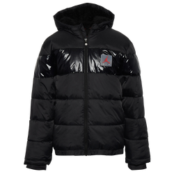 Boys' Grade School - Jordan Bold Stripe Puffer - Black/Red