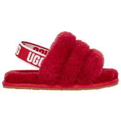 Girls' Toddler - UGG Fluff Yeah Slides - Ribbon Red