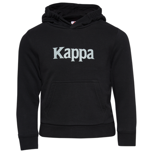 

Boys Kappa Kappa Harris Fleece Hoodie - Boys' Grade School Black/White Size 12