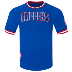 Men's - Pro Standard CLIPPERS CLASSIC CHENILLE DK TEE - Royal Blue/Red