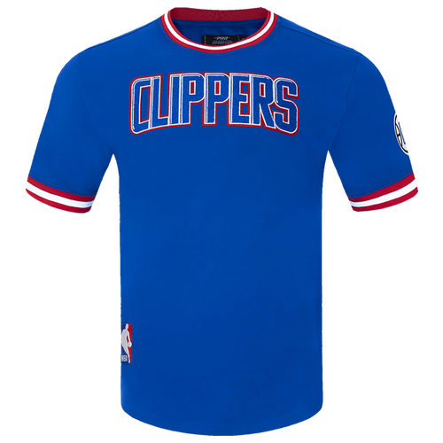 MENS - Pro Standard CLIPPERS CLASSIC CHENILLE DK TEE - Royal Blue/Red