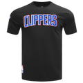 Pro Standard Clippers Classic Chenille T-Shirt - Pro Standard Black