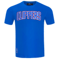 Pro Standard Clippers Classic Chenille T-Shirt - Pro Standard Royal Blue