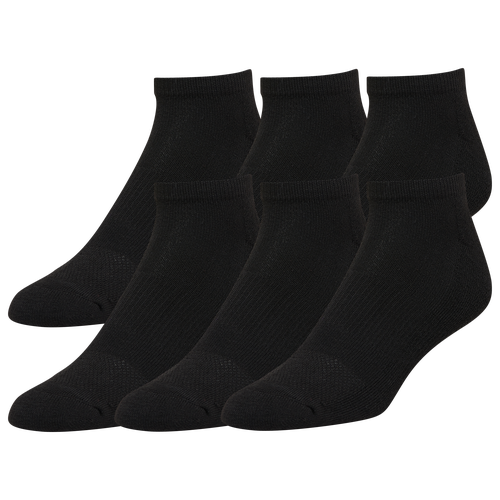

CSG Mens CSG 6 Pack No-Show Socks - Mens Black/Black Size L