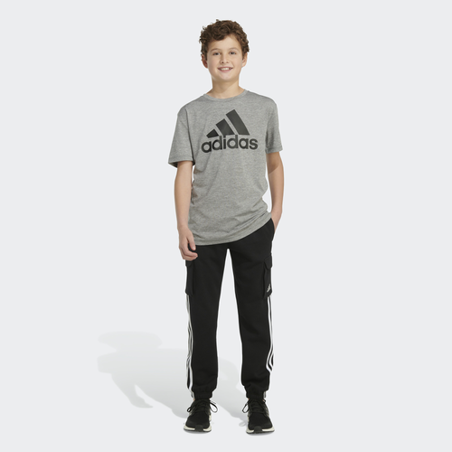 

Boys adidas adidas Fleece Cargo Joggers - Boys' Grade School Black/Black Size L