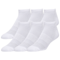 CSG 6 Pack No-Show Socks - Csg White
