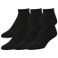 CSG 6 Pack No-Show Socks - Men's Black/Black