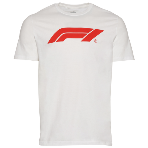 

PUMA Mens PUMA F1 Essential Logo T-Shirt - Mens White Size M